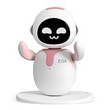 Eilik - Robot electrónico adorable, inteligente e interactivo de juguete | Varias emociones, animaciones inactivas, minijuegos | Decoración de escritorio, compañero para niñas y niños