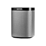 Sonos Play: 1 - Altavoz Inteligente Compatible con Dispositivos Amazon Echo, Cabe en Cualquier Sitio Debido a Su Tamaño y Es Resistente a La Humedad, Color Negro, 12 x 12 x 16,2