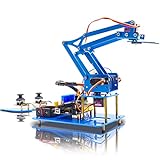 KEYESTUDIO Robot Arm 4-Axis Servo Control Rotación Kit Robotica para Arduino de Juguete Programable para Niños y Adultos