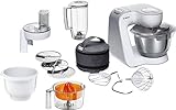 Bosch MUM58243 - Robot de cocina (1000 W, acero inoxidable) + accesorios, color blan