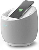 Belkin altavoz inteligente Hi-Fi + cargador inalámbrico SoundForm Elite (Alexa, Bluetooth, AirPlay2, Devialet), Blan