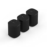 Sonos One Smart Speaker - Juego de 3 Habitaciones con Altavoces inalámbricos Inteligentes con Control de Voz Alexa y AirPlay, Tres Altavoces multihabitación para una transmisión de música ilimitad