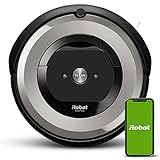 iRobot Robot Aspirador con conexión Wi-Fi Roomba e5154, 2 cepillos de Goma multisuperficie, óptimo para Mascotas, Compatible con Asistente de Voz, Depósito Lavable, Color Plata- comprarobot -