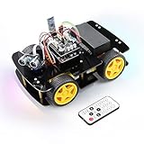 Freenove 4WD Car Kit (Compatible with Arduino IDE), Line Tracking, Obstacle Avoidance, Ultrasonic Sensor, IR Wireless Remote Control Serv