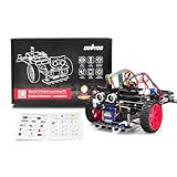 OSOYOO Model 3 Robot Car DIY Starter Kit for Arduino: Educational Motorized Robotics, Remote Control App, Learning How to Code, IOT Mechanical Coding for Teens and Adults