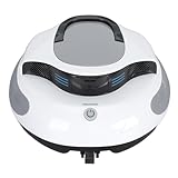 Cuifati Limpiador Robótico Inalámbrico para Piscinas - 100 Minutos -Indicador LED -Estacionamiento Automático -Motores de Doble Accionamiento -Limpieza Potente -Filtro Superior -Adecuad