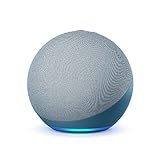 Echo (4.ª generación) | Altavoz inteligente wifi y Bluetooth con Alexa, controlador de Hogar digital y sonido Dolby de gran calidad | Azul grisáce