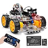 OSOYOO Robot Car Starter Kit for Arduino UNO | STEM Remote Control App Educational Motorized Robotics for Building, Programming & Learning How to Code | IOT Mechanical DIY Coding for Kids Teens Adults