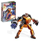 LEGO Marvel Armadura Robótica de Rocket, Guardianes de la Galaxia, Figura de Acción de Juguete para Construir, Vengadores, Regalos para Niños y Niñas 76243
