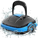 WYBOT Robot de piscina, limpiador automático de piscinas para piscinas de hasta 50 m² (negro y azul)