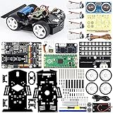 SUNFOUNDER Raspberry Pi Pico Robot Car Kit, Código Abierto, MicroPython, Control de Aplicación, LED RGB, Kit de Robot Electrónico DIY para Adolescentes y Adultos